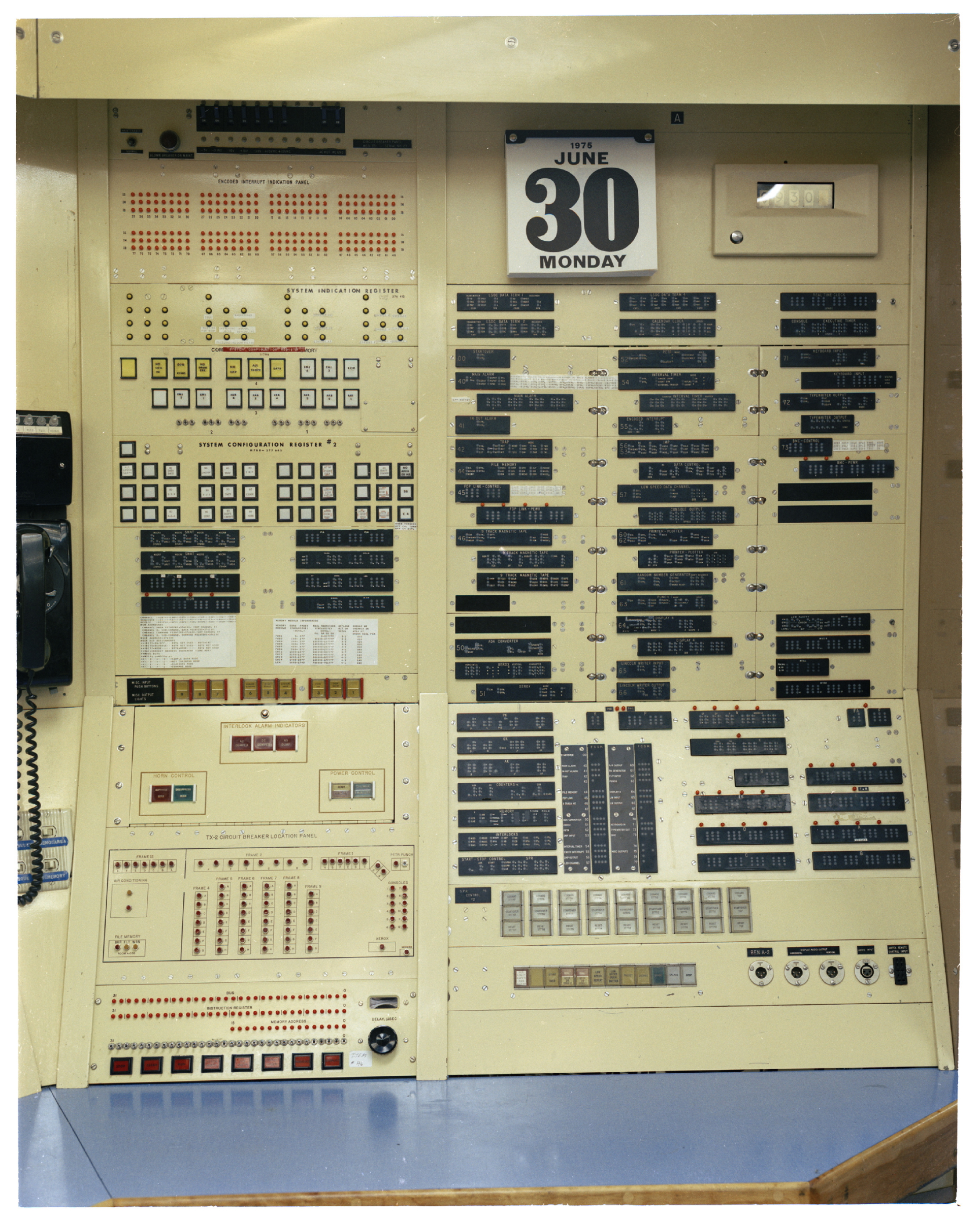 CP91-119: 07/25/1975, Circuit breaker location panel